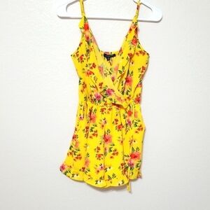 One clothing romper, floral, spaghetti straps ,size Medium runs smaller,…